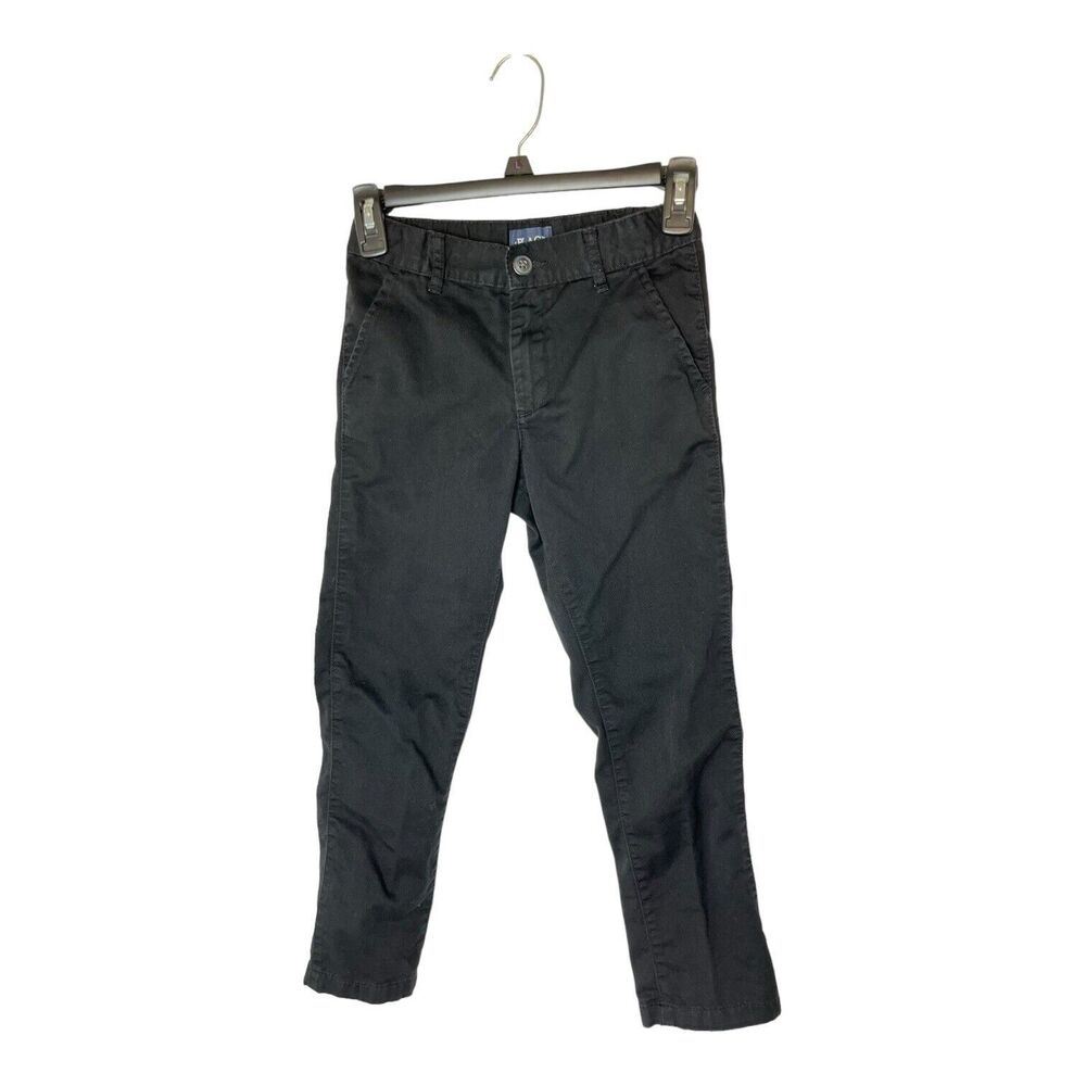 Childrens Place Pants Boys Size 8 Adjustable Waist Straight Leg Black